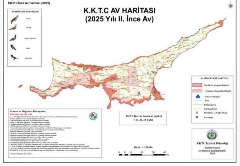 TRNC Hunting Season 2025: Official Dates & Approved Map
